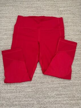 2! lululemon Workout Leggings (red and maroon)